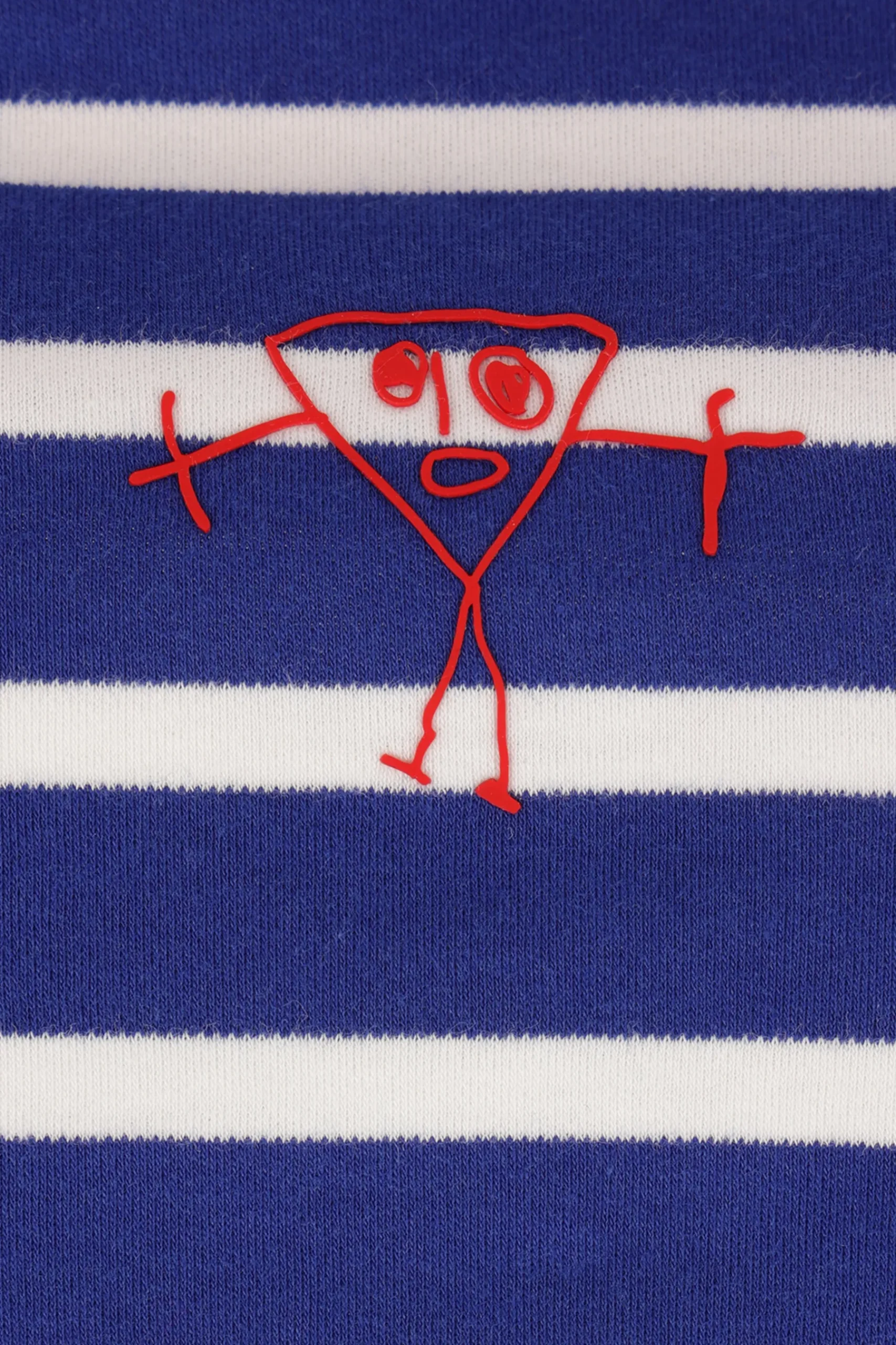 Women PLAN C oversize t-shirt in striped jersey