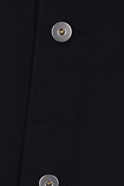 BLACK COMME des GARÇONS oversized asymmetrical jacket in gabardine