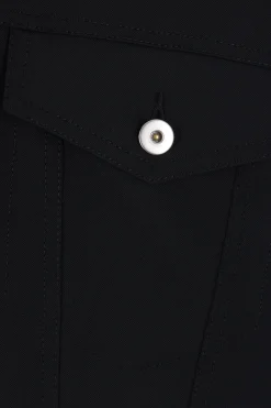 BLACK COMME des GARÇONS oversized asymmetrical jacket in gabardine