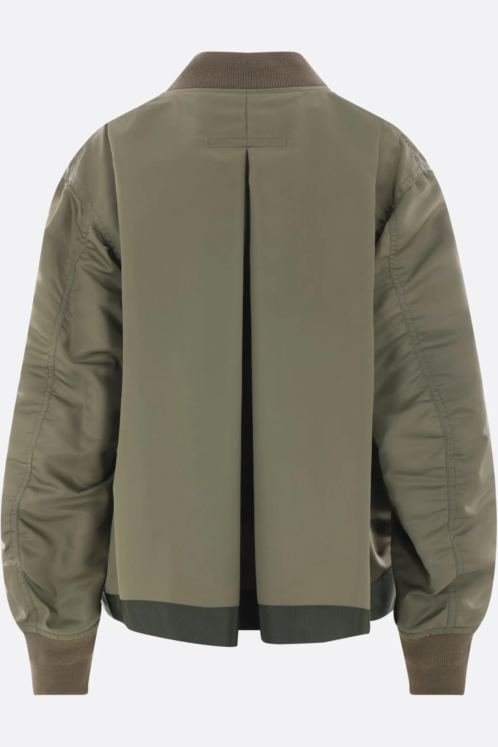 Women SACAI Oversized bomber jacket in nylon twill