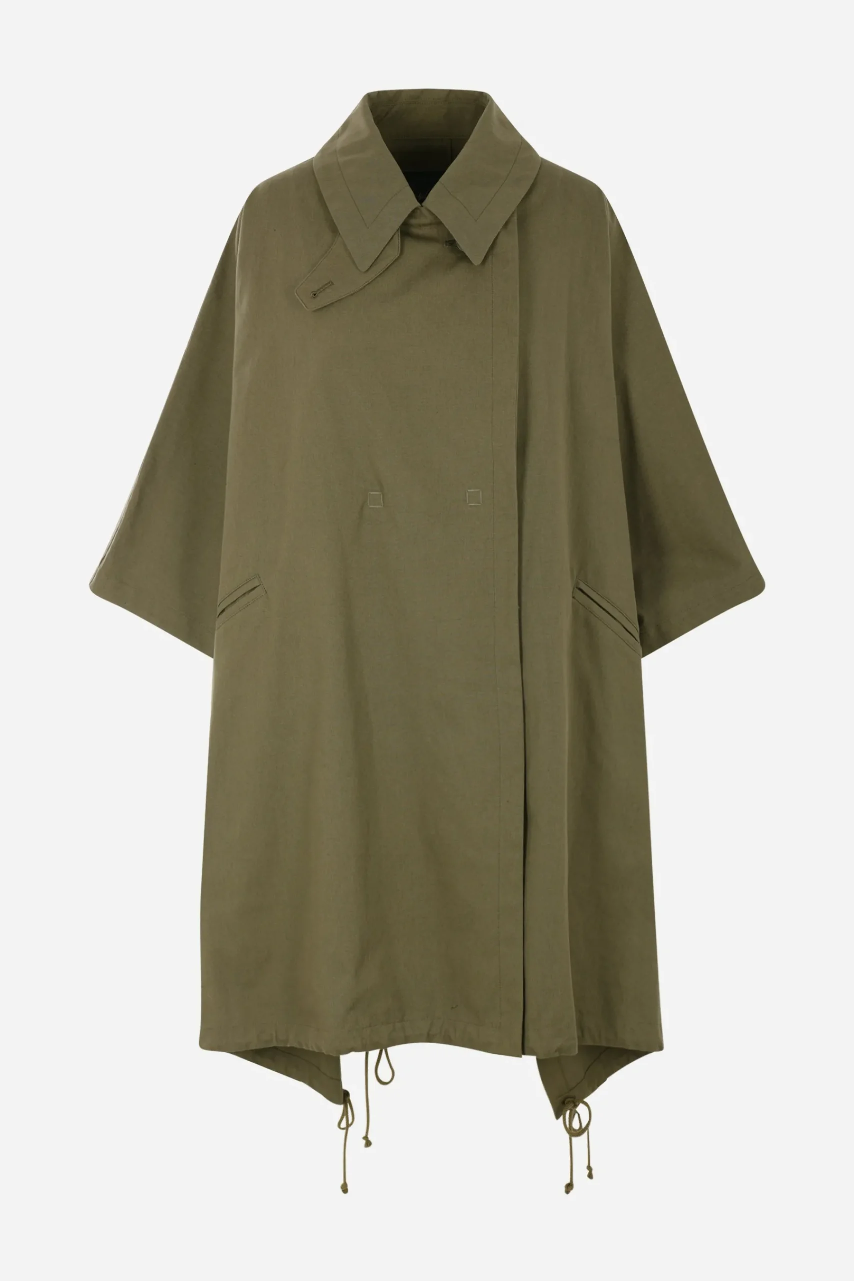 Women YOHJI YAMAMOTO oversized canvas cape