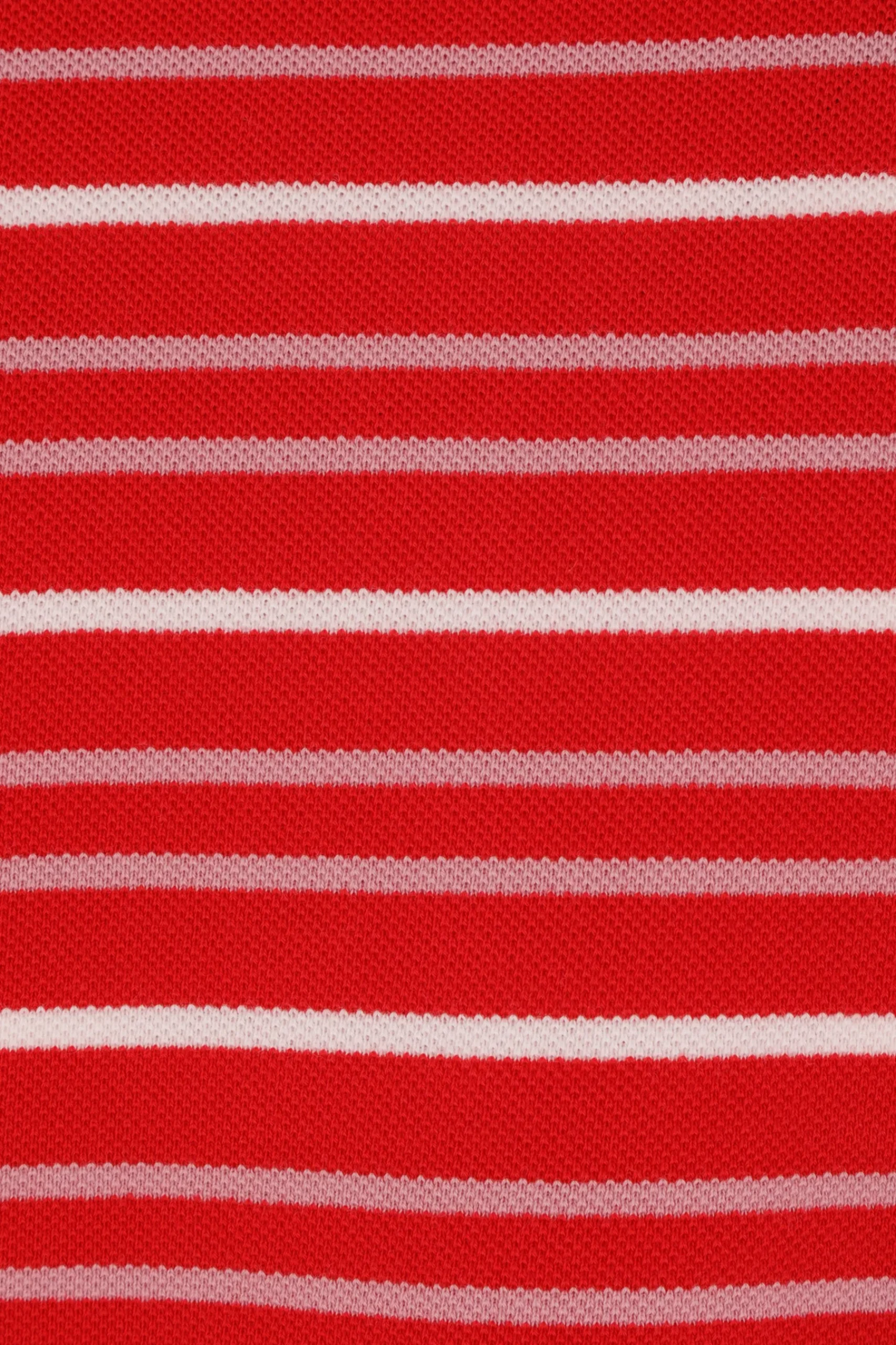 MARTINE ROSE oversized polo shirt in striped piquet