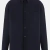 MARNI oversized shirt in grain de poudre