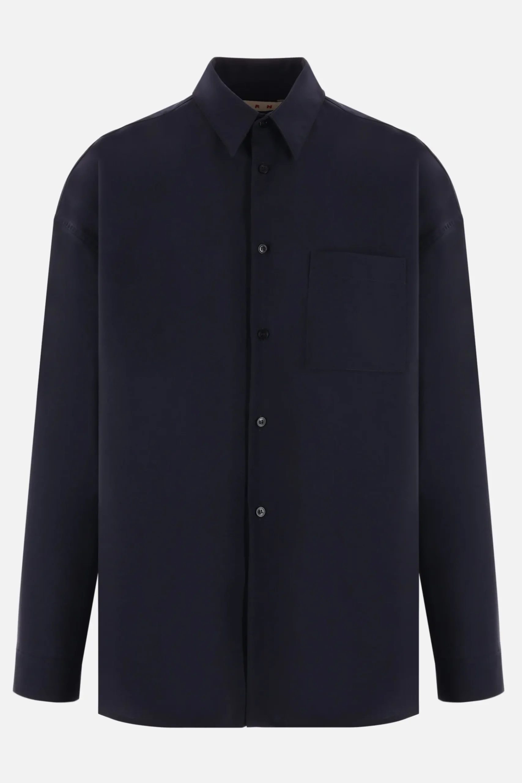 MARNI oversized shirt in grain de poudre