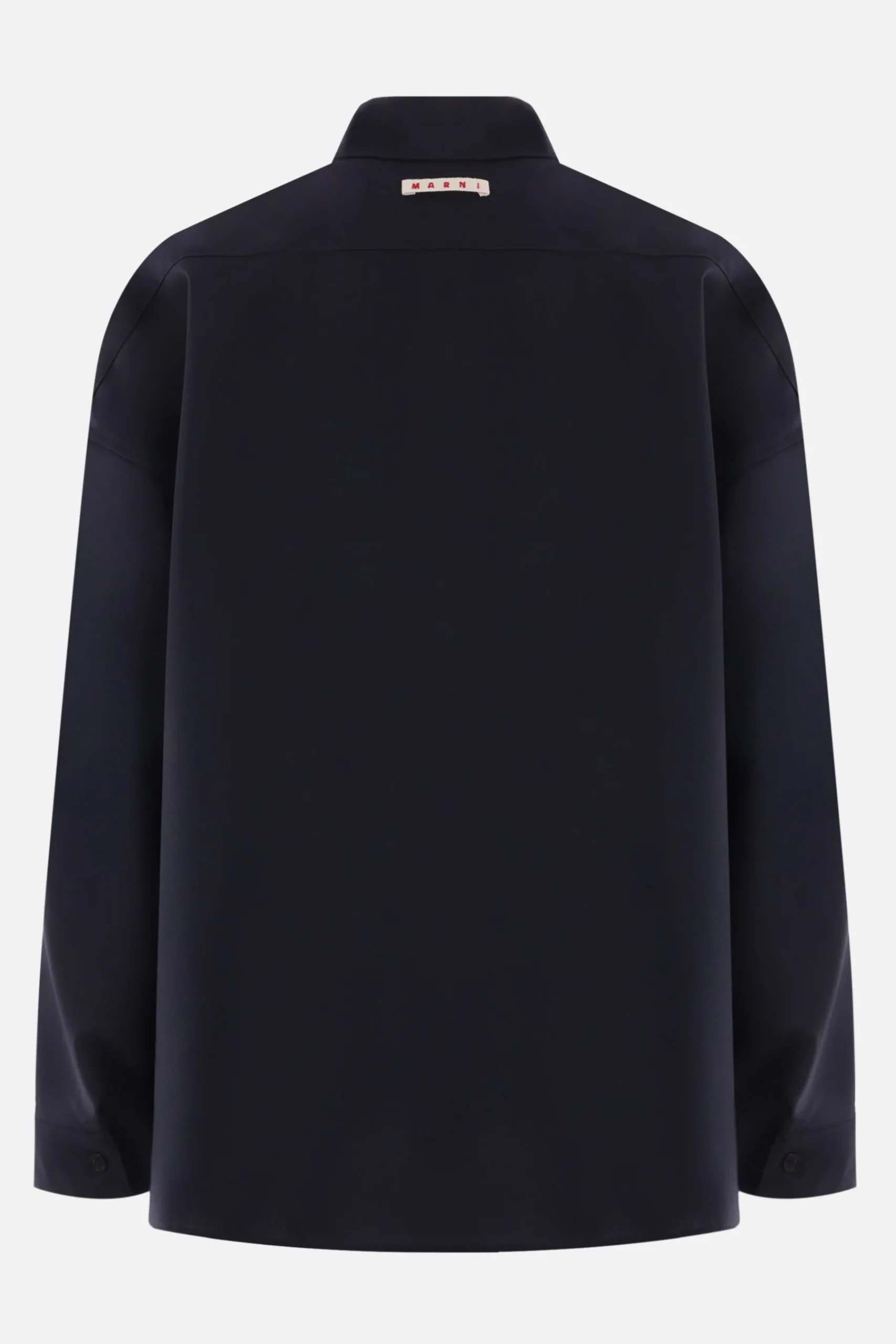 MARNI oversized shirt in grain de poudre