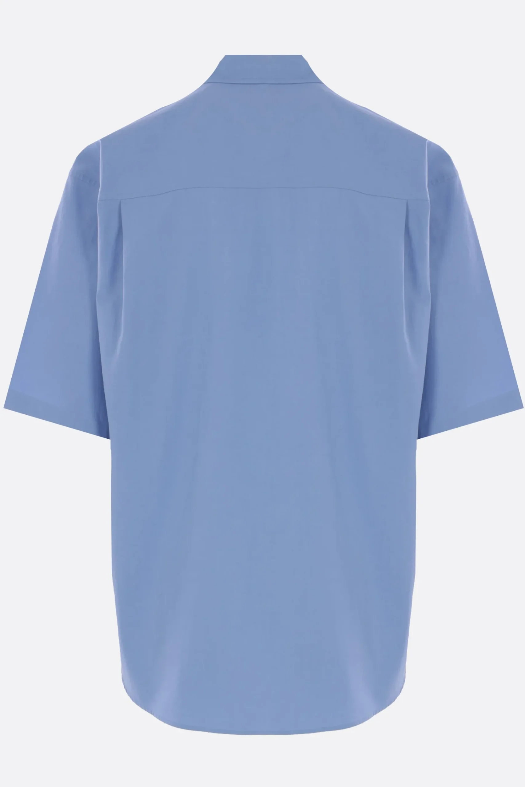 AURALEE oversized short-sleeve shirt in twill