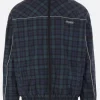 MARTINE ROSE oversized track tartan jacket
