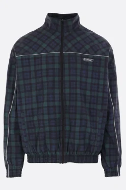 MARTINE ROSE oversized track tartan jacket