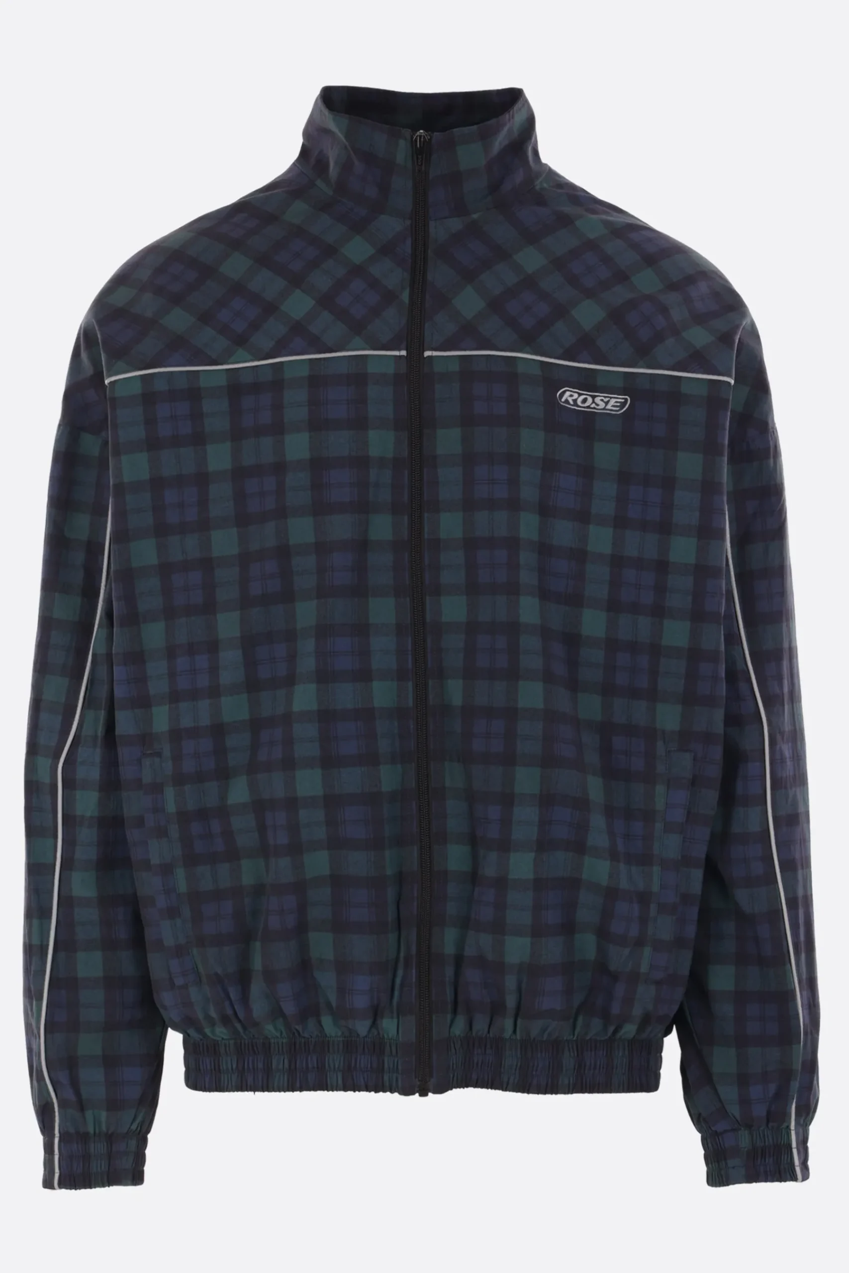 MARTINE ROSE oversized track tartan jacket