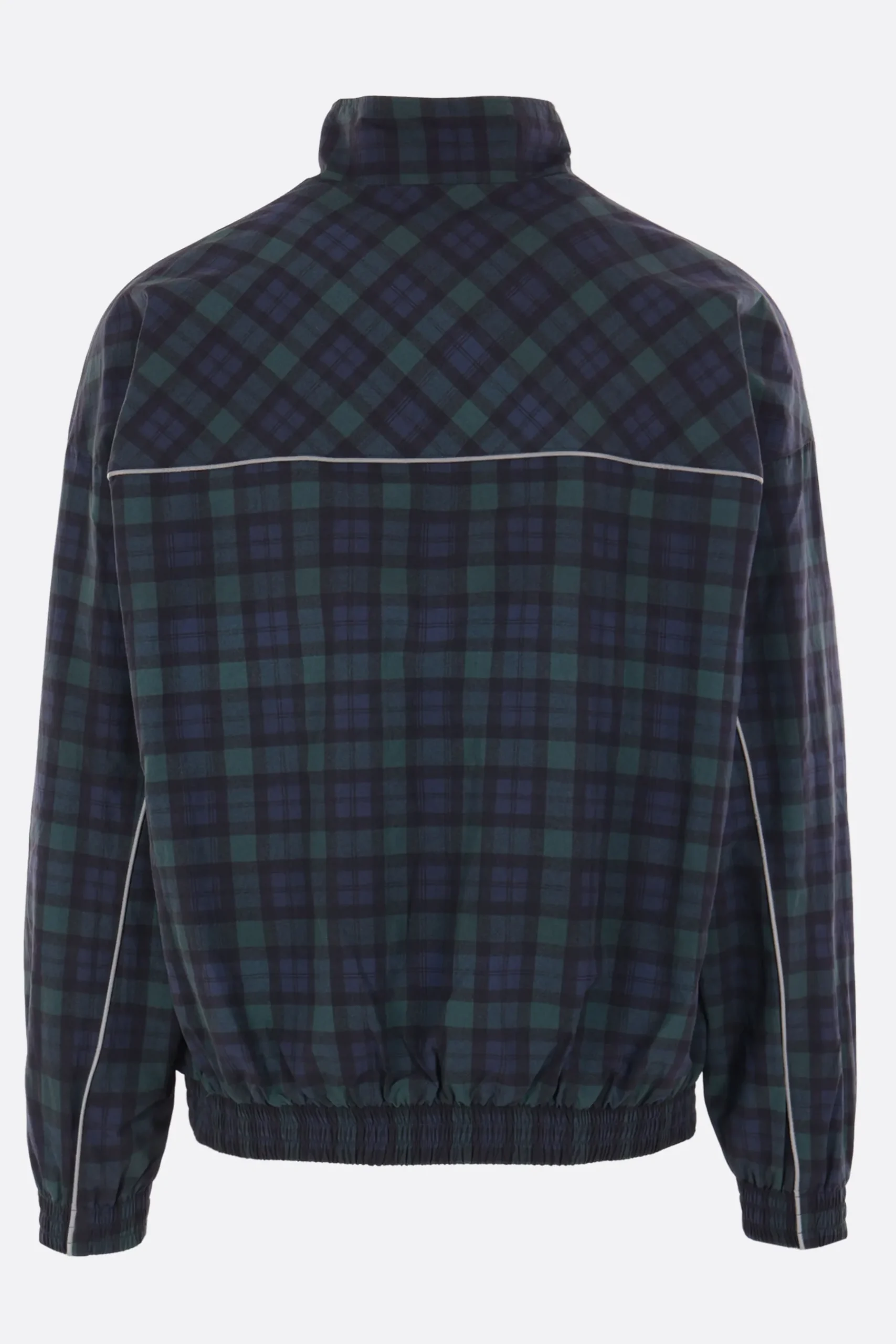 MARTINE ROSE oversized track tartan jacket
