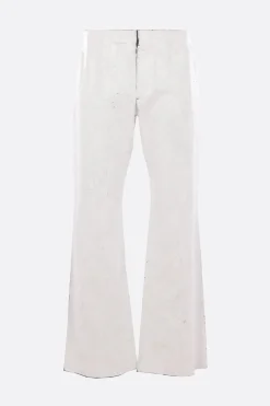 MM6 painted wool blend trousers