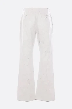 MM6 painted wool blend trousers