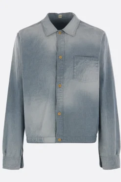 TAIGA TAKAHASHI Palaka overshirt in cotton