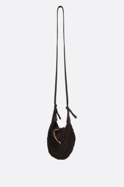 Women MARIANA MENDEZ Palloncino crossbody bag in fabric with elastic bands
