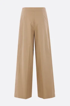 Women DRIES VAN NOTEN Pamplona wide-leg trousers in cotton poplin