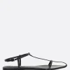 Women JIL SANDER Paper-effect leather flat sandals