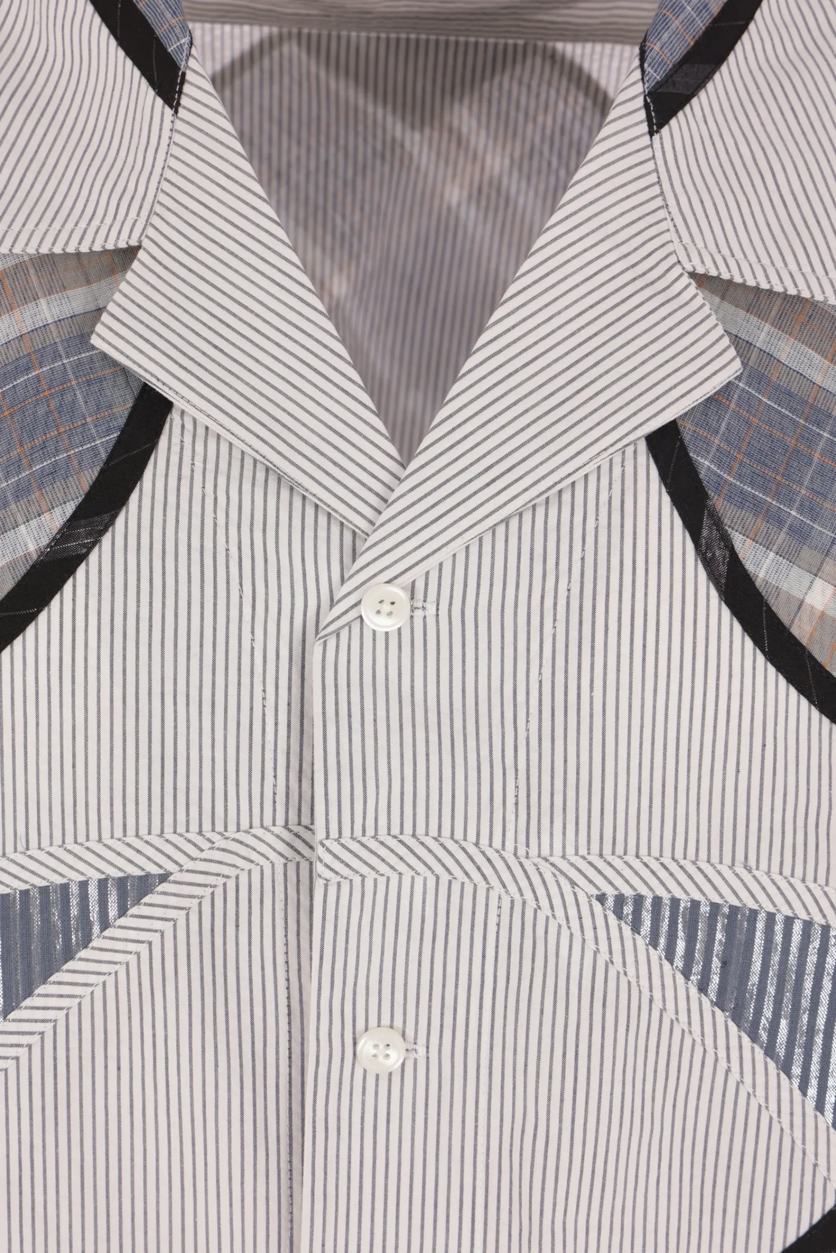 CRAIG GREEN patchwork cotton bowling shirt