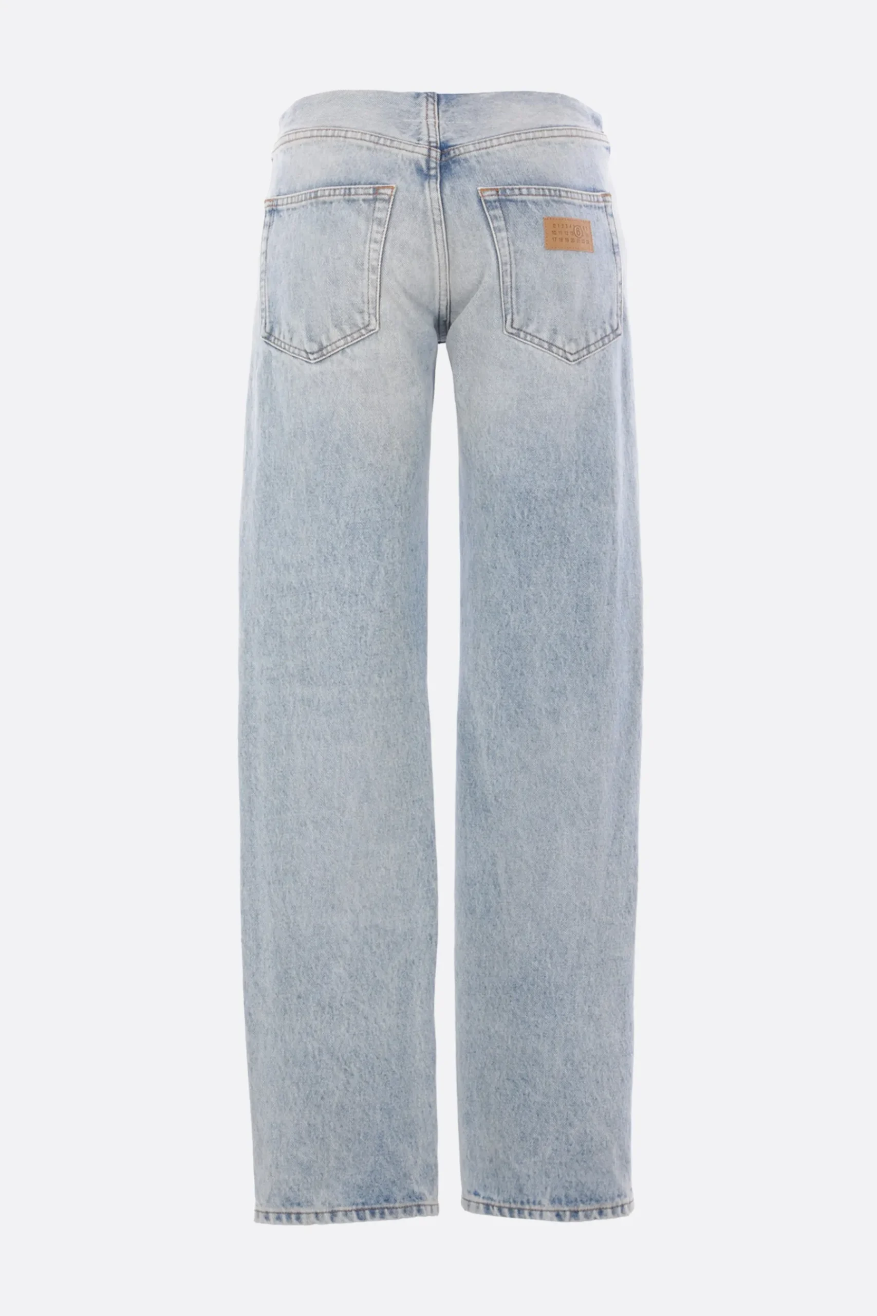 Women MM6 patchwork denim jeans