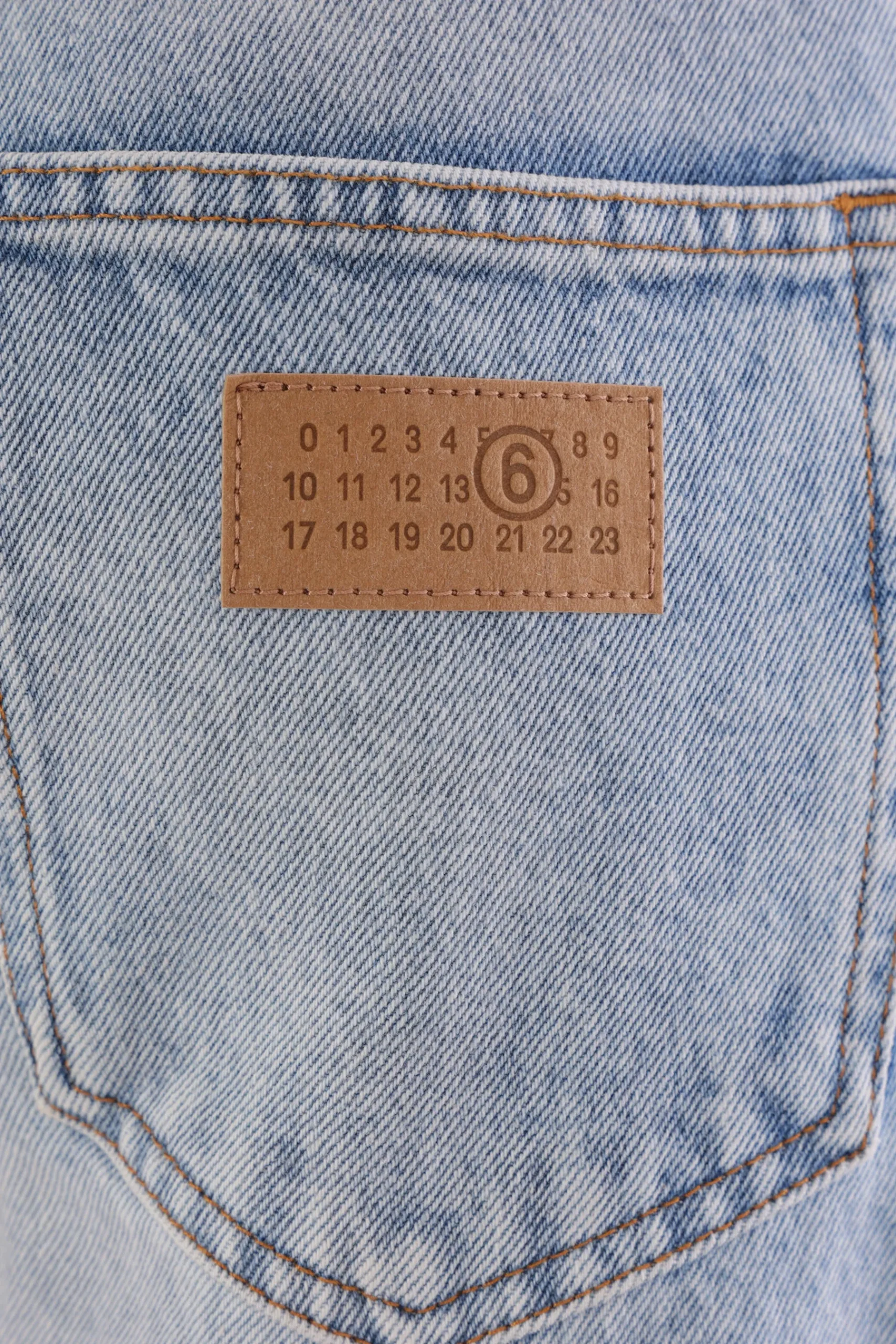 Women MM6 patchwork denim jeans