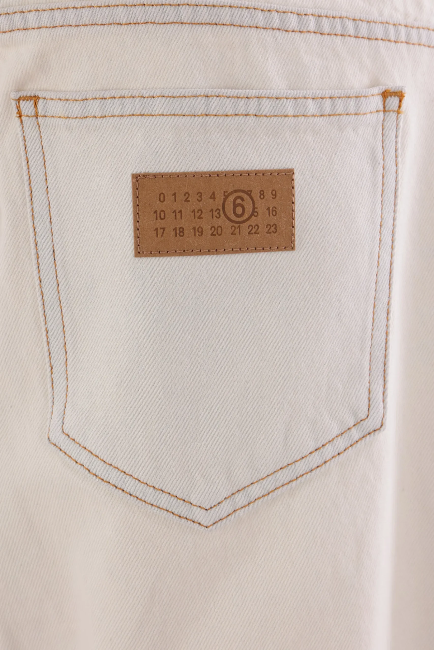 MM6 patchwork jeans in denim