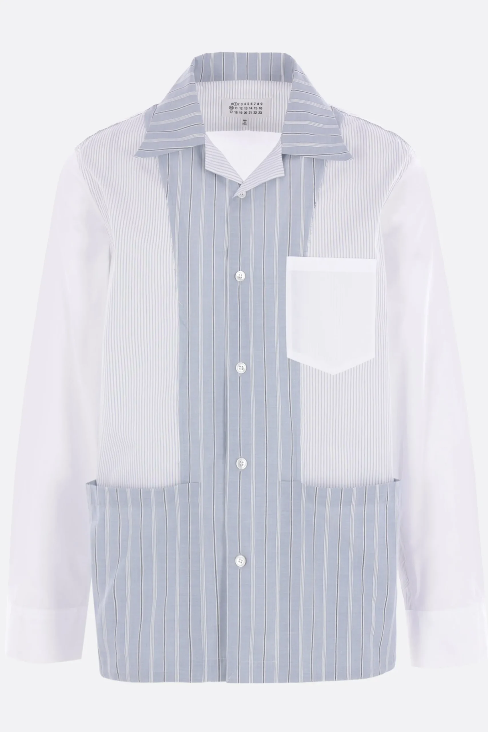 MAISON MARGIELA patchwork shirt in striped cotton