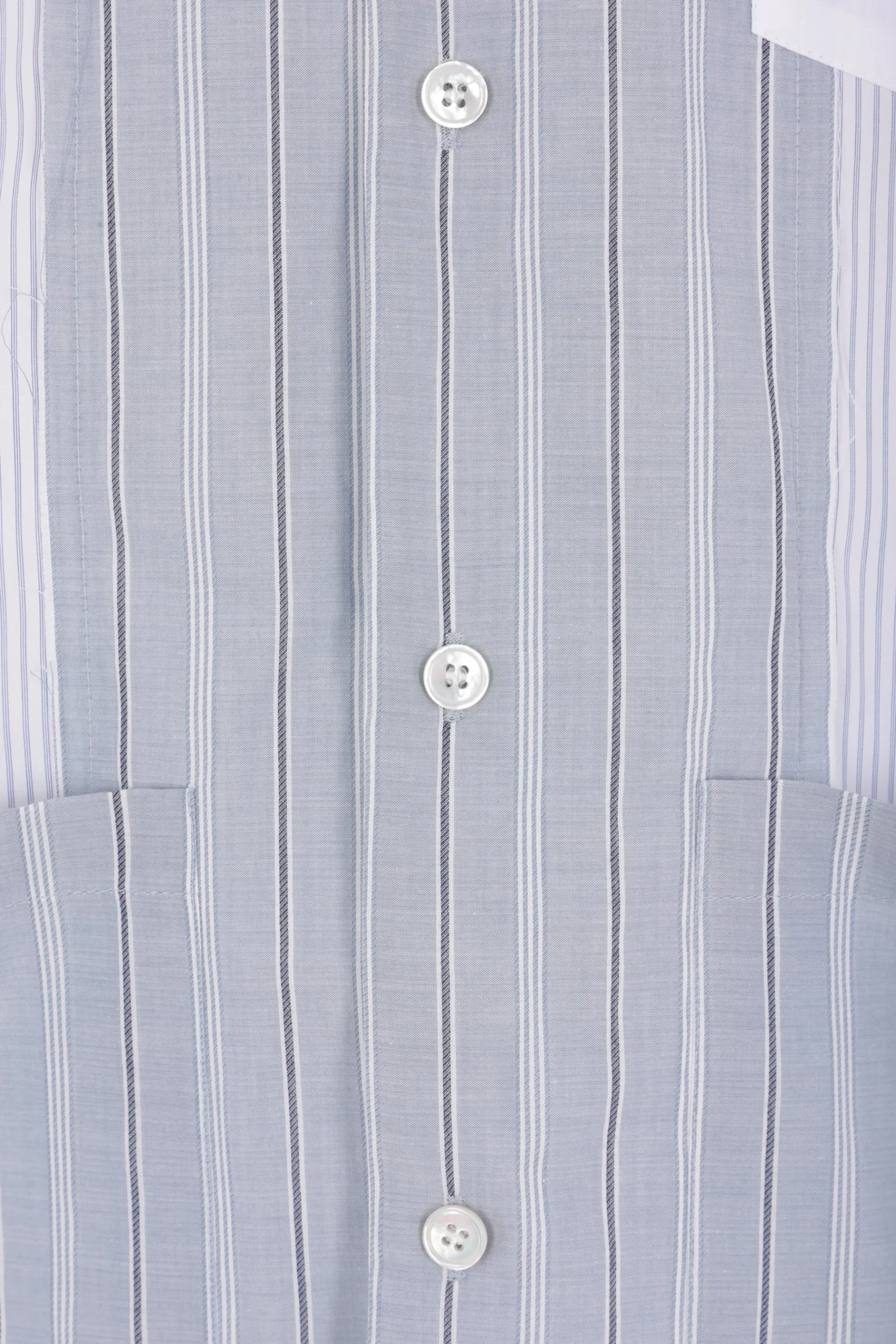MAISON MARGIELA patchwork shirt in striped cotton