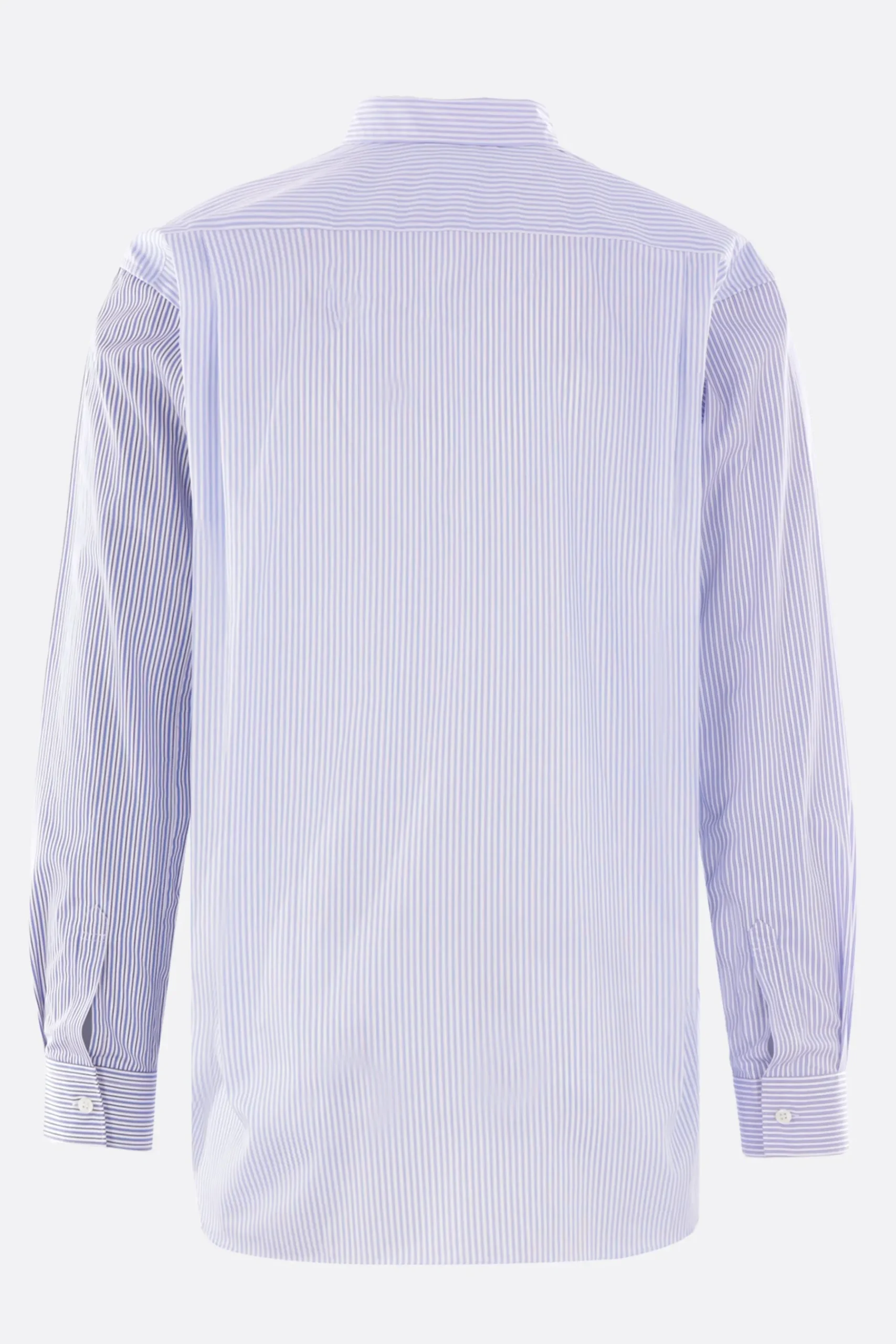 COMME DES GARÇONS SHIRT patchwork striped poplin shirt