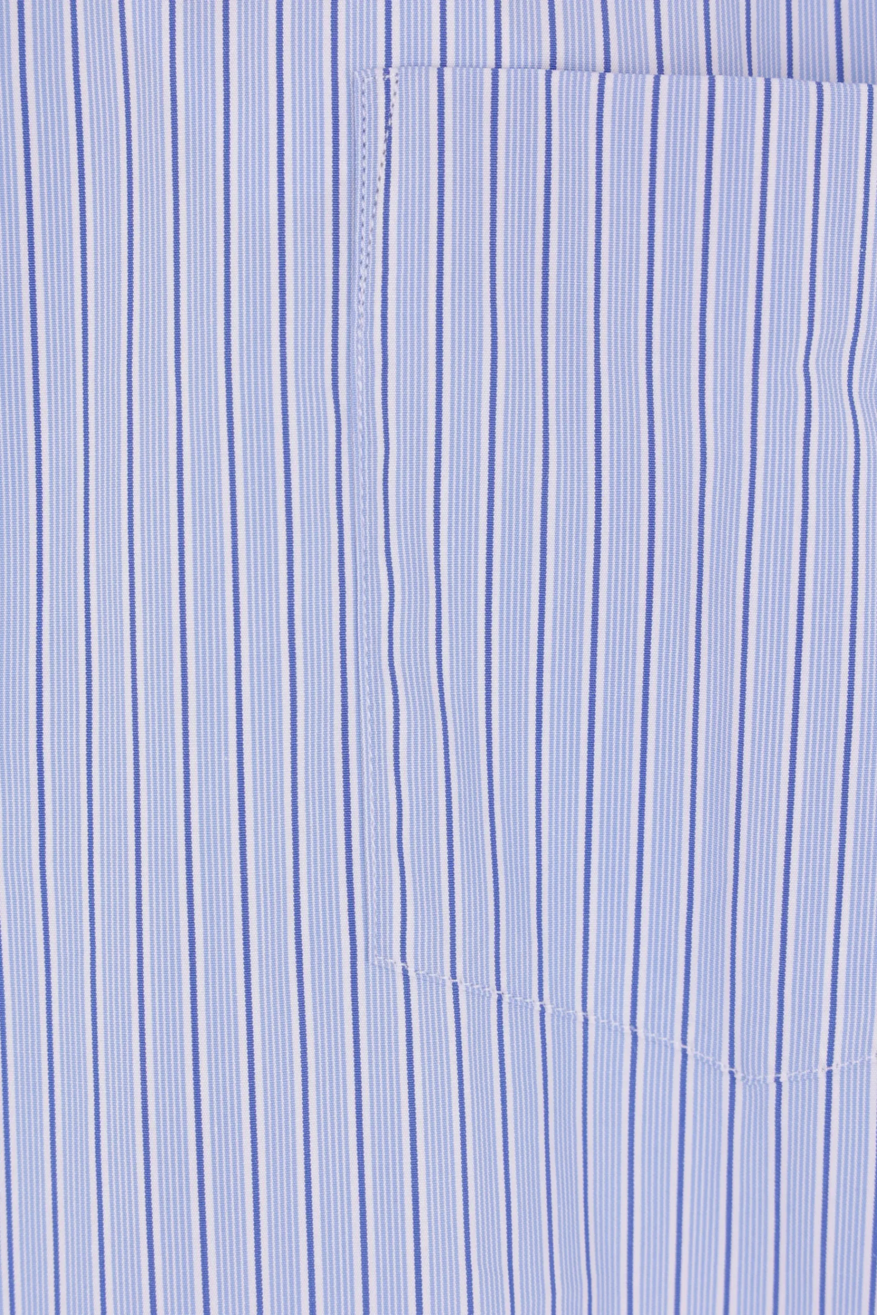COMME DES GARÇONS SHIRT patchwork striped poplin shirt