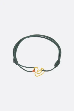 Women ALIITA Patito cord bracelet with enameled pendant