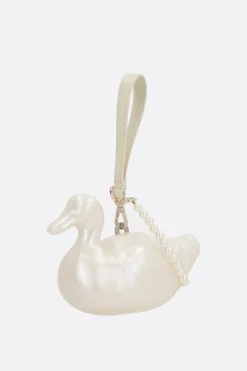 Women SIMONE ROCHA Pearl Duck bag in Perspex