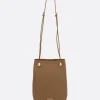 Women LOEWE Pebble crossbody bag in smooth leather