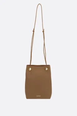 Women LOEWE Pebble crossbody bag in smooth leather