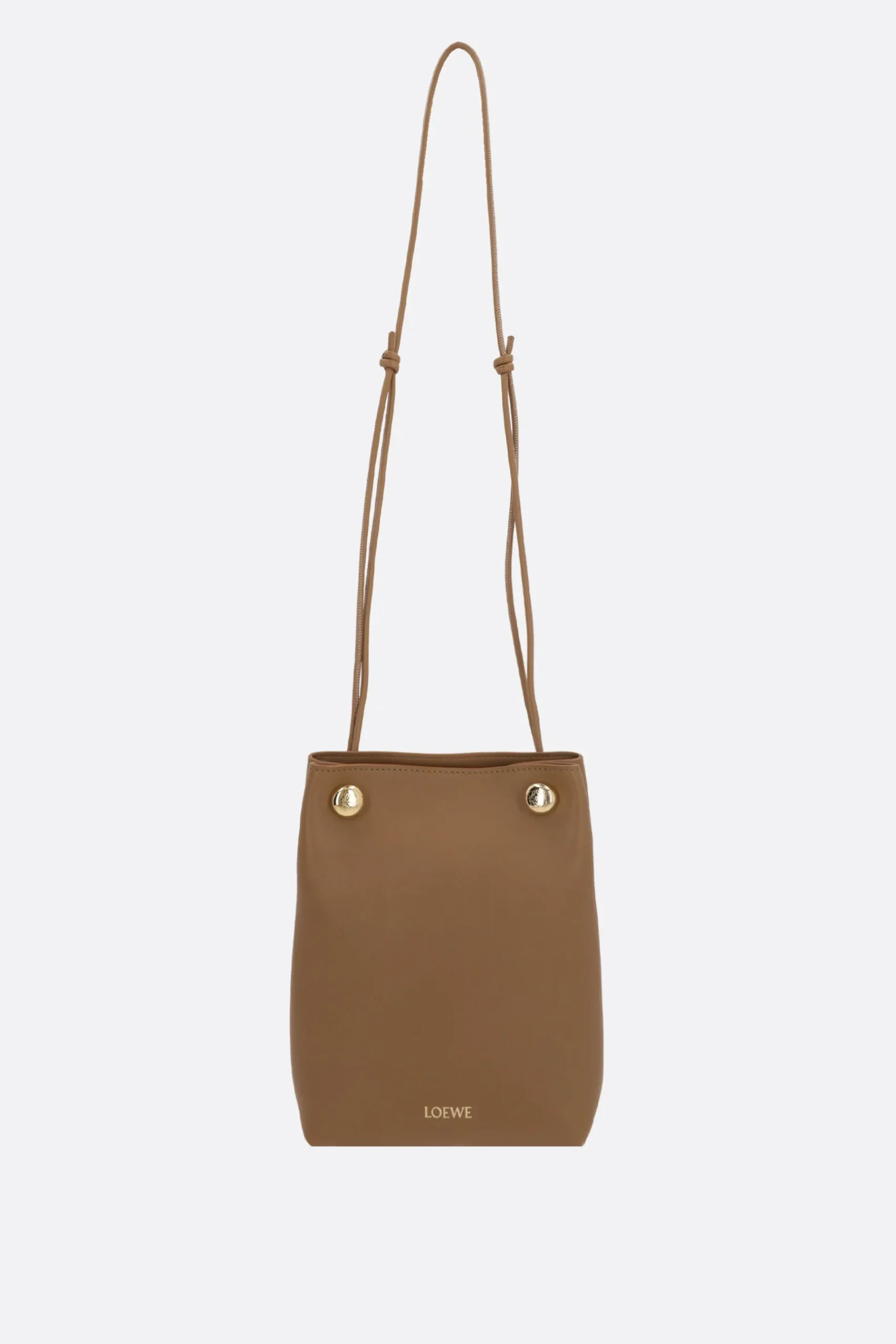 Women LOEWE Pebble crossbody bag in smooth leather