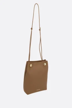Women LOEWE Pebble crossbody bag in smooth leather