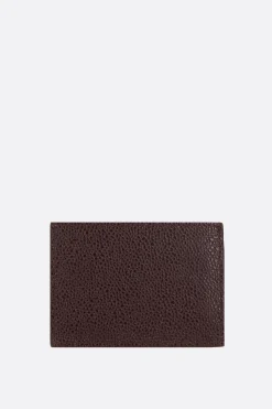 THOM BROWNE pebble grain leather card case