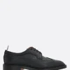 THOM BROWNE pebble grain leather derby shoes