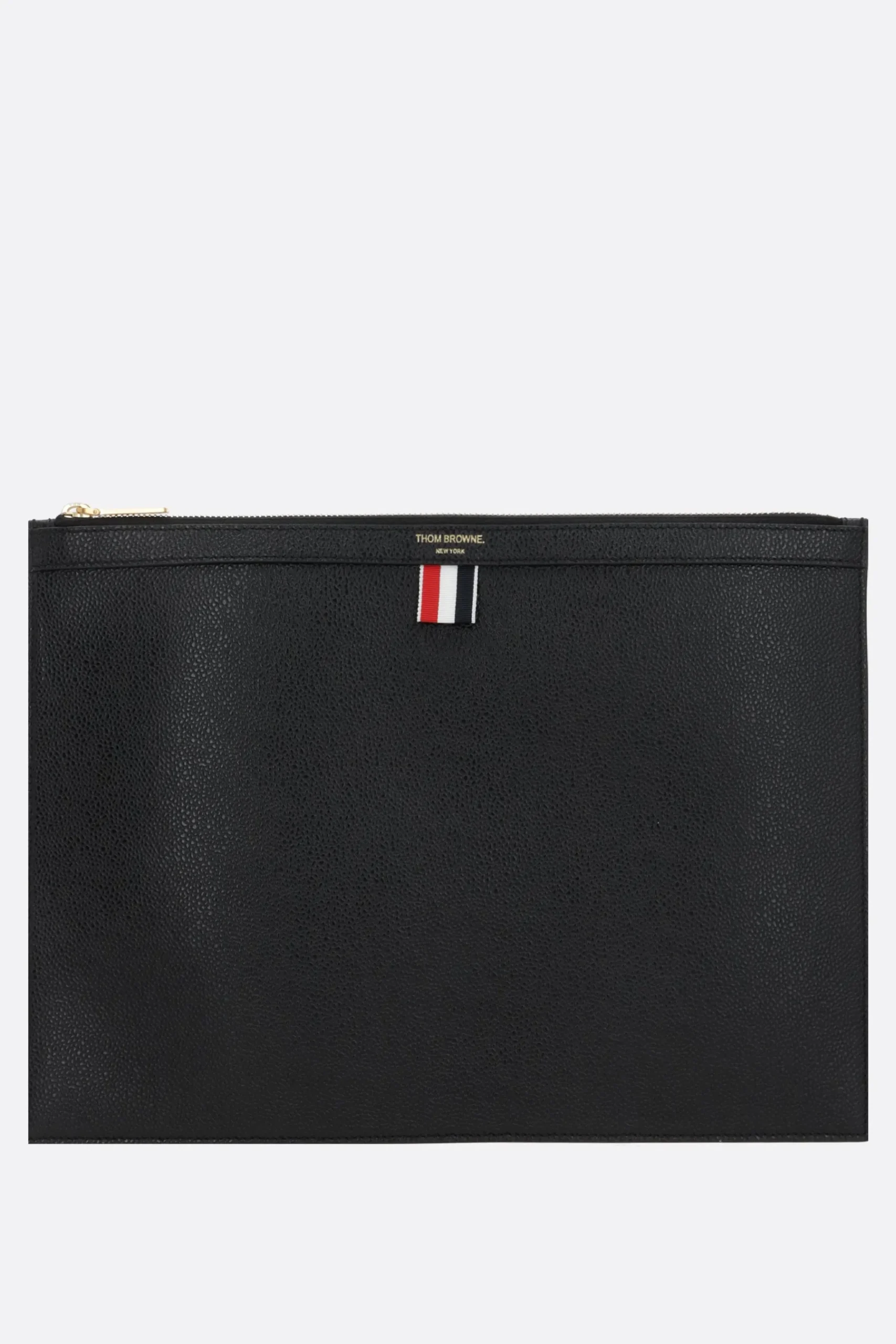THOM BROWNE Pebble Grain leather medium document holder