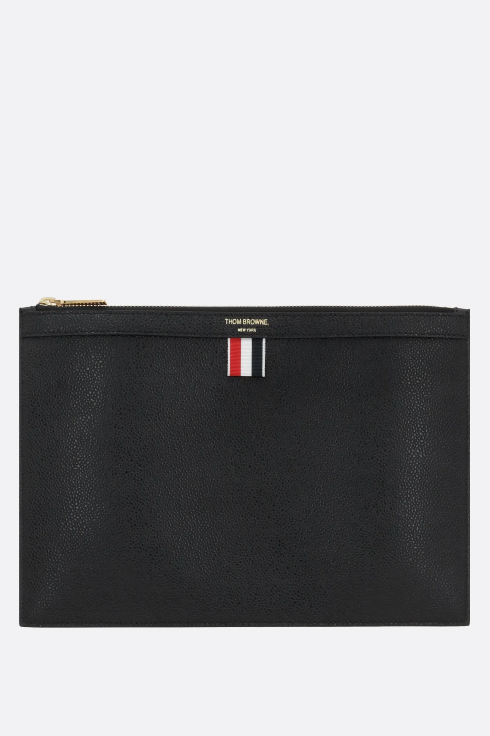 THOM BROWNE Pebble Grain leather small document holder