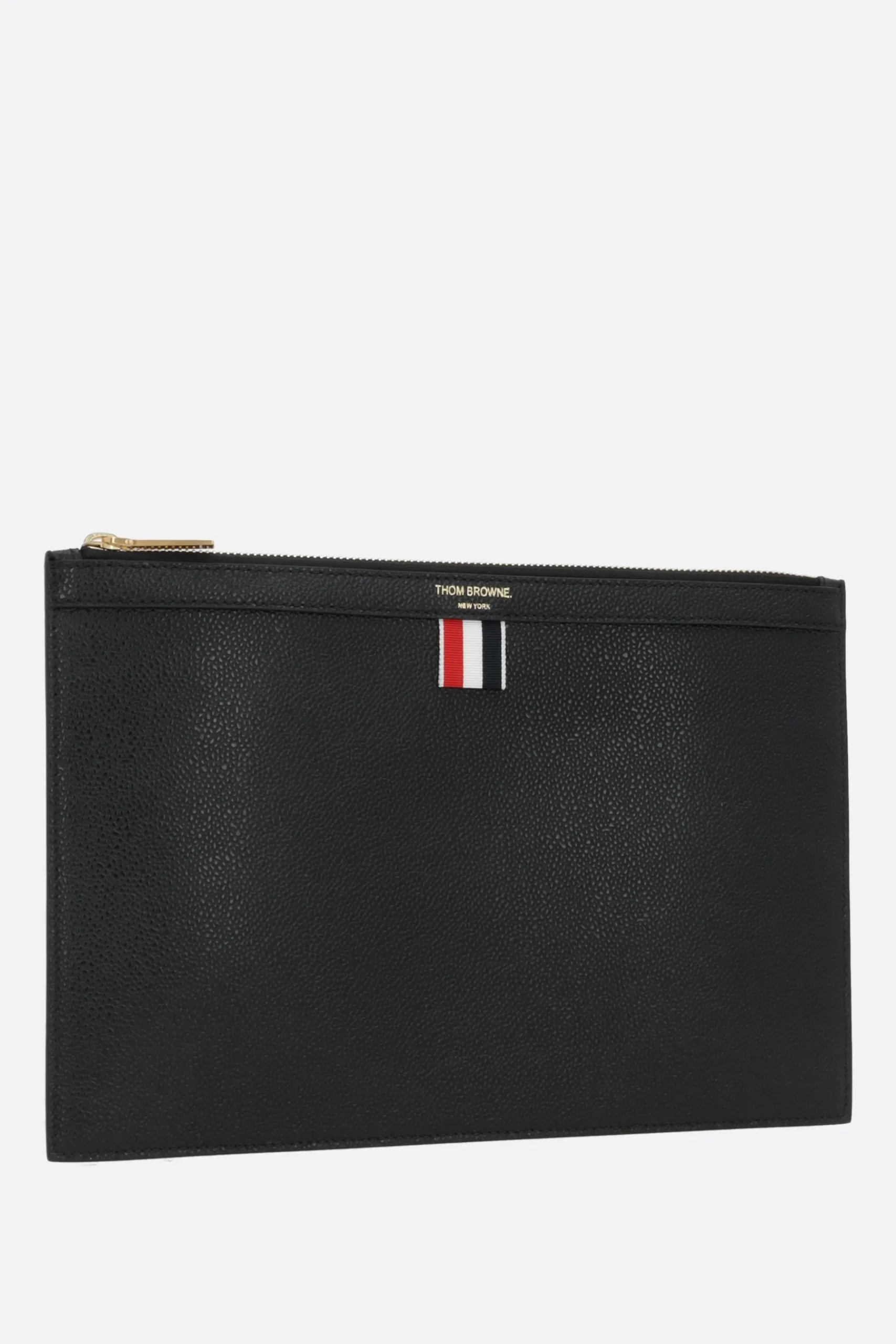THOM BROWNE Pebble Grain leather small document holder