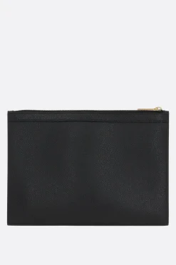 THOM BROWNE Pebble Grain leather small document holder