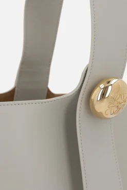 Women LOEWE Pebble medium bucket bag in smooth leather