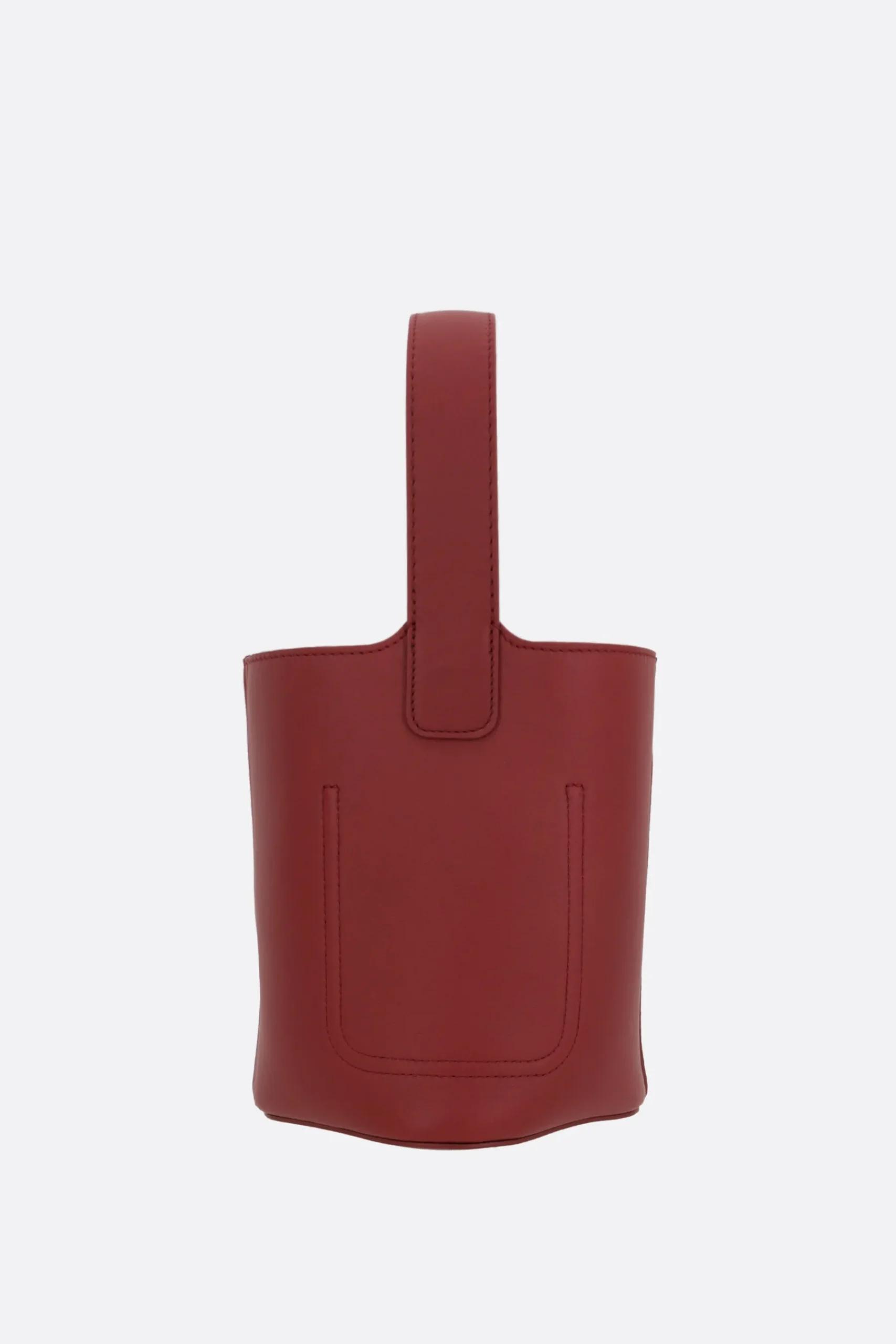 Women LOEWE Pebble mini bucket bag in smooth leather