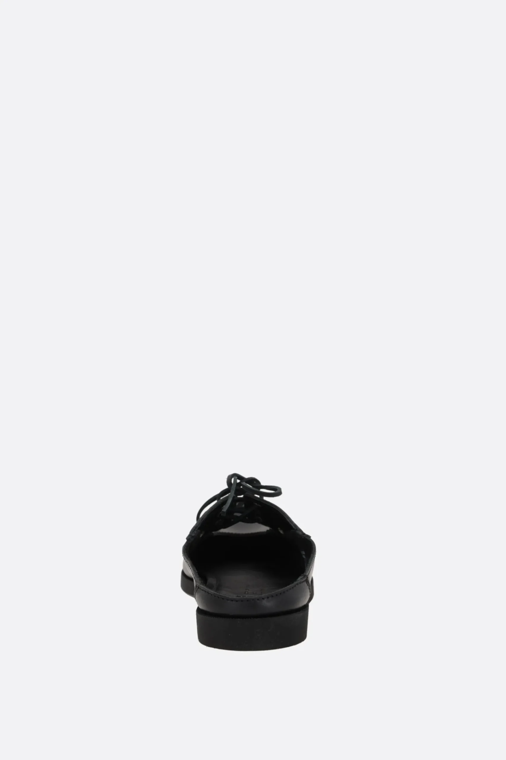 Women PHILEO x TBS flat mules in smooth leather