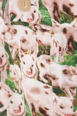 BLESS Pigs print cotton shorts