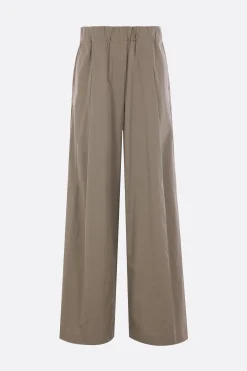 Women DRIES VAN NOTEN Pila wide-leg trousers in poplin