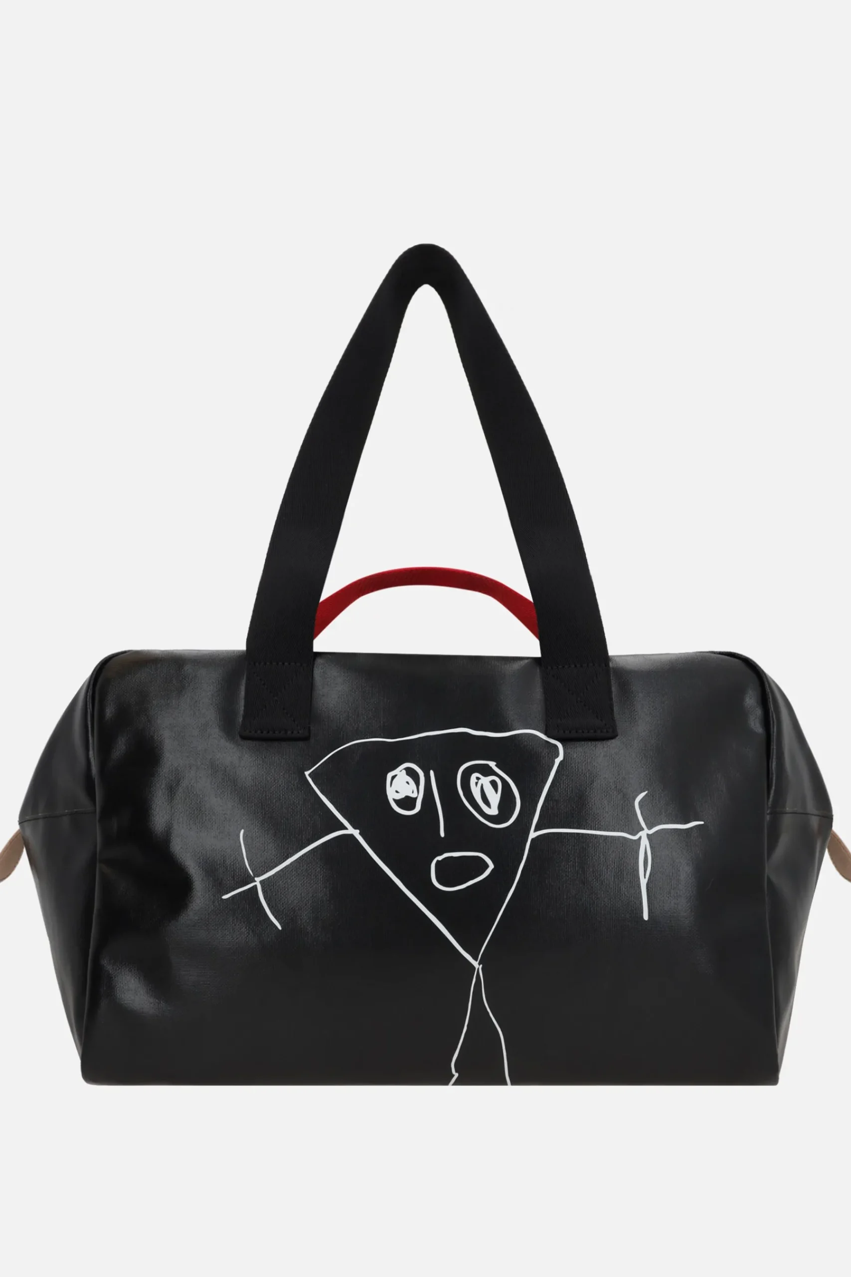 Women PLAN C PIli e Bianca weekend bag in coated canvas
