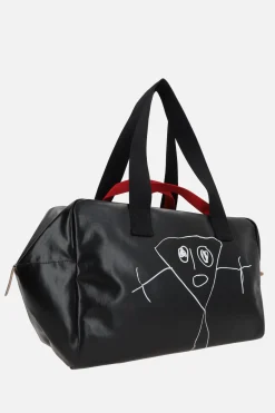 Women PLAN C PIli e Bianca weekend bag in coated canvas
