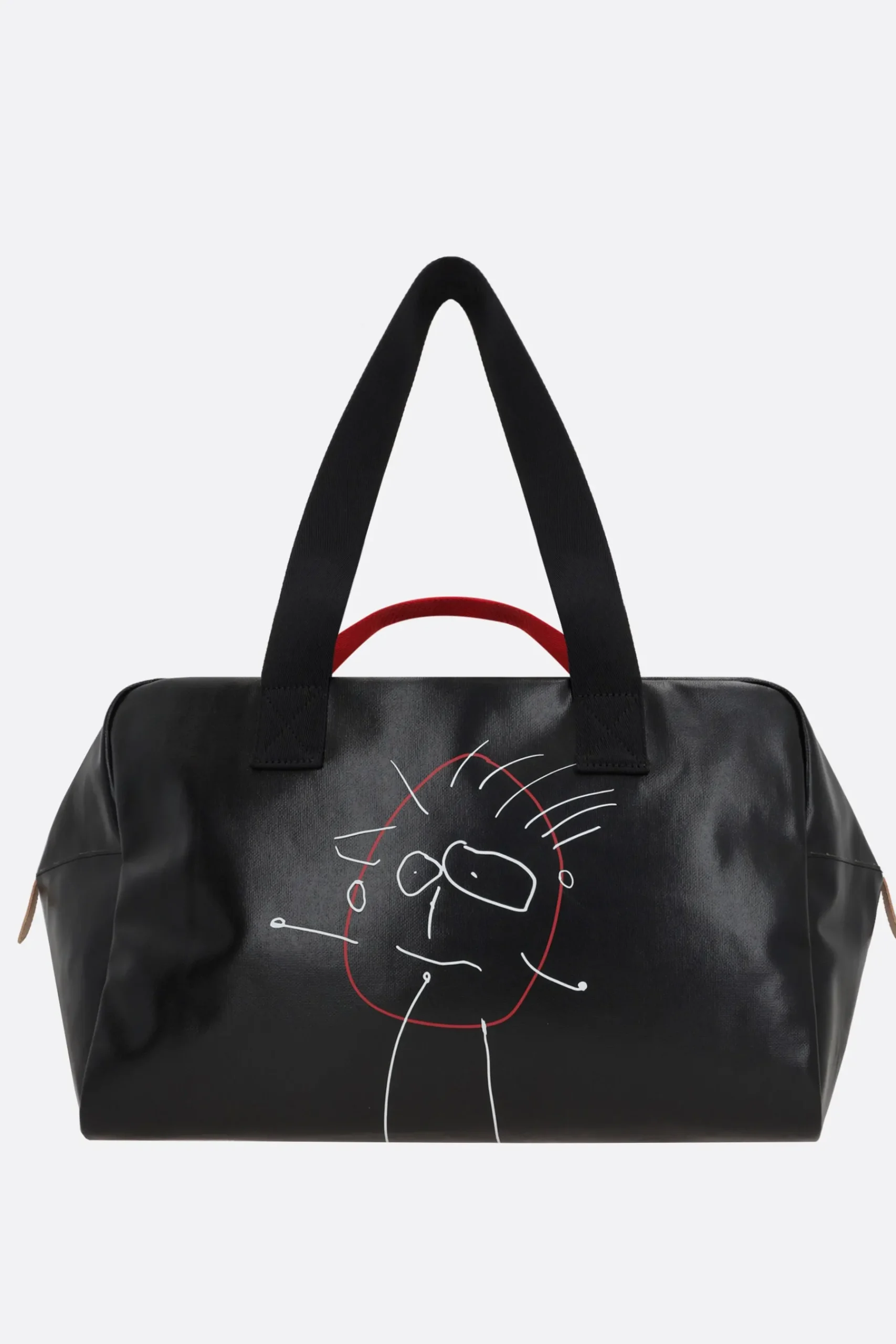 Women PLAN C PIli e Bianca weekend bag in coated canvas