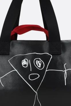 Women PLAN C PIli e Bianca weekend bag in coated canvas