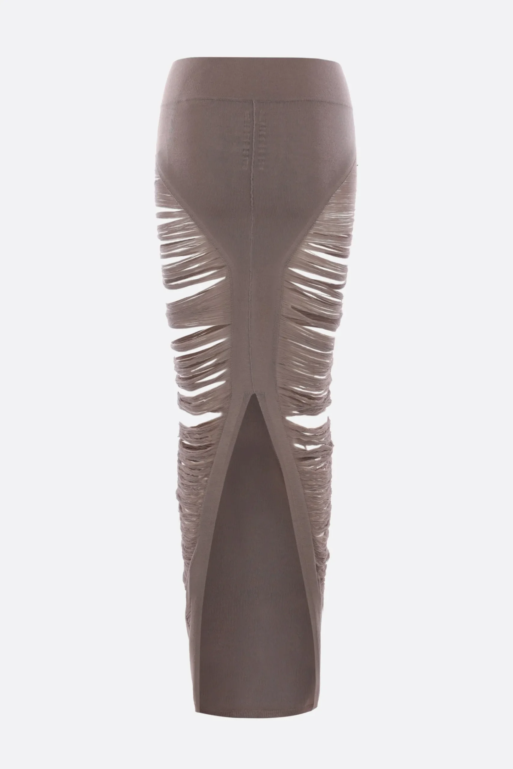 Women RICK OWENS Pillar long skirt in wool knit